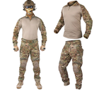 Комплект тактичний демісезонний IdoGear G3 штани ACP + сорочка UBACS + наколінники + налокітники розмір S Мультикам - зображення 2