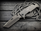 Нож Складной Тактический Стальной Титновый со Стропорезом Танто - изображение 2