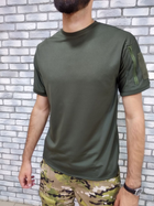 Летняя военная тактическая футболка 52 Хаки - изображение 4