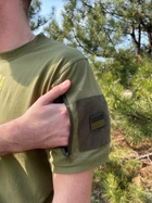 Летняя военная тактическая футболка 62 Олива - изображение 3