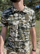Військова тактична футболка з коротким рукавом Поло 44 Піксель - зображення 1