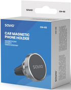 Uchwyt magnetyczny samochodowy Savio CH-03 aluminiowy, srebrny (5901986047148) - obraz 3