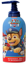 Szampon do oczyszczania włosów Cartoon Paw Patrol Shower Gel & Shampoo 1000 ml (8412428011216) - obraz 1