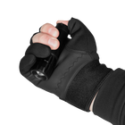 Рукавички тактичні польові універсальні рукавиці для мисливців та силових структур L Чорний TR_6605L - зображення 4