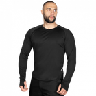 Лонгслив тактичечкий мужская футболка с длинным рукавом для силовых структур XXL Черный TR_1160XXL - изображение 3