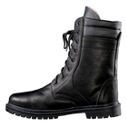 Берці польові зносостійкі черевики для силових структур KOMBAT 36 Чорний TR_37436 - зображення 3