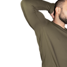 Лонгслив тактичечкий мужская футболка с длинным рукавом для силовых структур L Олива TR_7044L - изображение 5