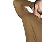 Чоловічий лонгслів тактовний чоловіча футболка з довгим рукавом для силових структур (L) Койот TR_7103 (L) - зображення 5
