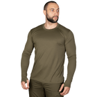 Чоловічий лонгслів тактова чоловіча футболка з довгим рукавом для силових структур M Оліва TR_7044M - зображення 2