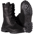Берці польові зносостійкі черевики для силових структур KOMBAT 39 Чорний TR_10r39 - зображення 1
