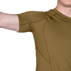 Футболка тактическая мужская летняя повседневная футболка для силовых структур M Койот TR_7137 (M) - изображение 5