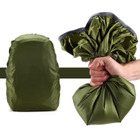 Чохол на рюкзак зелений кавер 34-45 л - зображення 3