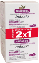 Набір для догляду за обличчям Babaria Almond Moisturising Facial Cream 2x50 мл (8410412706179) - зображення 1