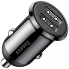 Автомобильное Зарядное Устройство 2USB Baseus Grain Pro (4.8A) (CCALLP-01) Black