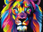 Картина по номерам Babylon Радужный лев, 30 х 40 см (VK001)
