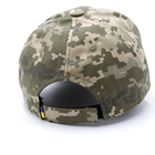 Тактична кепка липучка 55-56р., тактична бейсболка піксель під шеврон S, бейсболка камуфляжна ЗСУ (ВСУ) - зображення 4