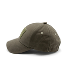 Бейс олива чоловіча/жіноча (М), кепка з липучкою під шеврони, тактична бейсболка на літо хакі - зображення 3