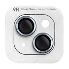Захисне скло Metal Classic на камеру (в упак.) Apple iPhone 15 (6.1") / 15 Plus (6.7") Блакитний / Light Blue
