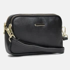 Жіноча шкіряна сумка Borsa Leather натуральна шкіра чорна 54481