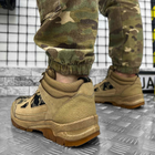 Мужские водонепроницаемые Ботинки Makva на гибкой резиновой подошве / Легкие Берки койот размер 41 - изображение 4