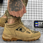 Мужские водонепроницаемые Ботинки Makva на гибкой резиновой подошве / Легкие Берки койот размер 44 - изображение 1