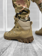 Зимние мужские Ботинки на резиновой подошве / Утепленные водонепроницаемые Берцы койот размер 42 - изображение 2