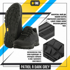 Кросівки тактичні осінні M-Tac Patrol R Dark Grey Розмір 41 (28 см) водовідштовхувальні - зображення 4