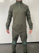 Армійський костюм зі вставками олива для ЗСУ, НГУ (убакс + штани) L - зображення 3