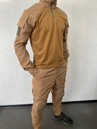 Тактичний костюм з наколінниками та налокітниками (убакс + штани) койот для ЗСУ S - зображення 2