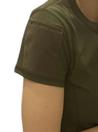 Жіноча футболка тактична військова M олива - зображення 2