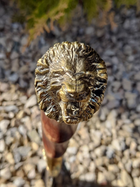 Мисливський ніж Лев бронза ручної роботи Гранд Презент Н024 - зображення 6
