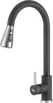 Змішувач кухонний GRANADO Campo Lux Black Shine GZ0501L