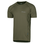 Футболка мужская тактическая полевая повседневная футболка для спецсужб (L) Олива (OPT-9331) - изображение 1