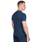 Футболка чоловіча тактична польова повсякденна футболка для спецсужб S Синій (OPT-7181) - зображення 4
