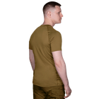 Футболка чоловіча тактична польова повсякденна футболка для спецсужб (L) Койот (OPT-9331) - зображення 4