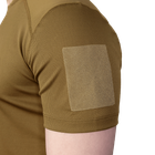 Футболка мужская тактическая полевая повседневная футболка для спецсужб (XL) Койот (OPT-6561) - изображение 5