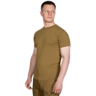 Футболка чоловіча тактична польова повсякденна футболка для спецсужб XL Койот (OPT-7181) - зображення 2