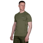 Футболка чоловіча тактична польова повсякденна футболка для спецсужб (M) Олива (OPT-9331) - зображення 2