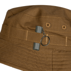 Панама тактическая универсальная маскировочный головной убор для спецслужб 61 Коричневый (OPT-5201) - изображение 5