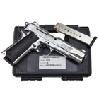 Стартовий пістолет Kuzey 911#6 Matte Chrome Plating, Engraved/Black Grips - зображення 5