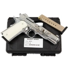 Стартовий пістолет KUZEY 911#3 Shiny Chrome Plating/White Grips - зображення 5