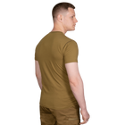Футболка чоловіча тактична польова повсякденна футболка для спецсужб M Койот (OPT-7181) - зображення 4