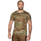 Футболка чоловіча тактична польова повсякденна футболка для спецсужб (L) Multicam (OPT-8341) - зображення 2