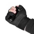 Рукавички тактичні польові універсальні рукавиці для мисливців та силових структур M Чорний (OPT-8581) - зображення 4