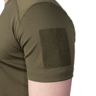 Футболка мужская тактическая полевая повседневная футболка для спецсужб (S) Олива (OPT-6561) - изображение 5