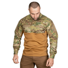 Рубашка тактическая полевая износостойкая летне-весенняя рубашка KOMBAT (XL) Multicam/Койот (OPT-26901) - изображение 2