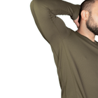 Чоловічий лонгслів тактичний чоловіча футболка з довгим рукавом для силових структур L Оліва (OPT-8561) - зображення 5
