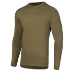 Лонгслив тактичечкий мужская футболка с длинным рукавом для силовых структур S Олива (OPT-7101) - изображение 1