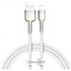 Кабель Baseus Cafule Metal Lightning 2.4A 1m White (CALJK-A02)