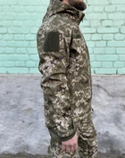 Військовий піксельний Костюм тактичний камуфляжна форма для ЗСУ софтшел демисезон піксель 56-58 (194317) - зображення 5